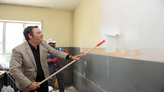 40 günde 40 okul yenilenecek...