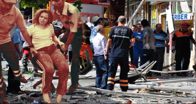 DENİZLİ'DE PATLAMA: 1 ÖLÜ, 20 YARALI...