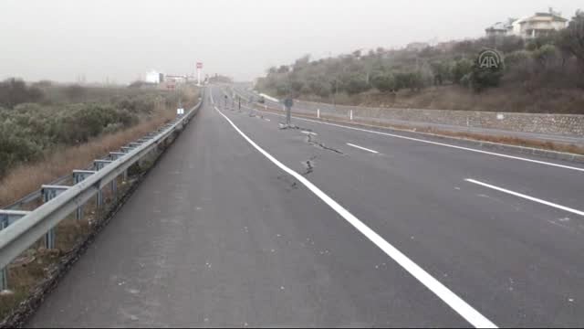 ÇANAKKALE İZMİR KARAYOLU ÇÖKTÜ!..