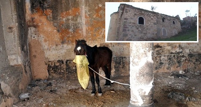 TARİHİ KİLİSE AHIR VE UYUŞTURUCU MEKANI OLDU