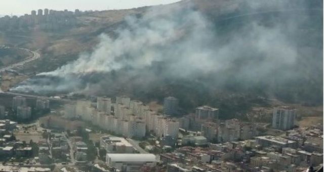 Karşıyaka'da korkutan orman yangını