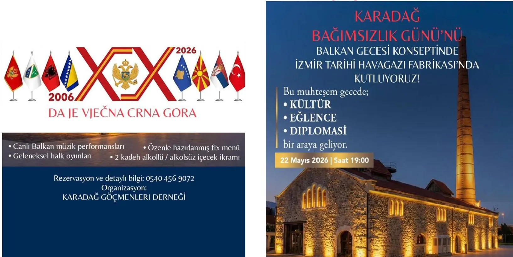 Karadağ Bağımsızlık Günü İzmir'de coşkuyla kutlanacak