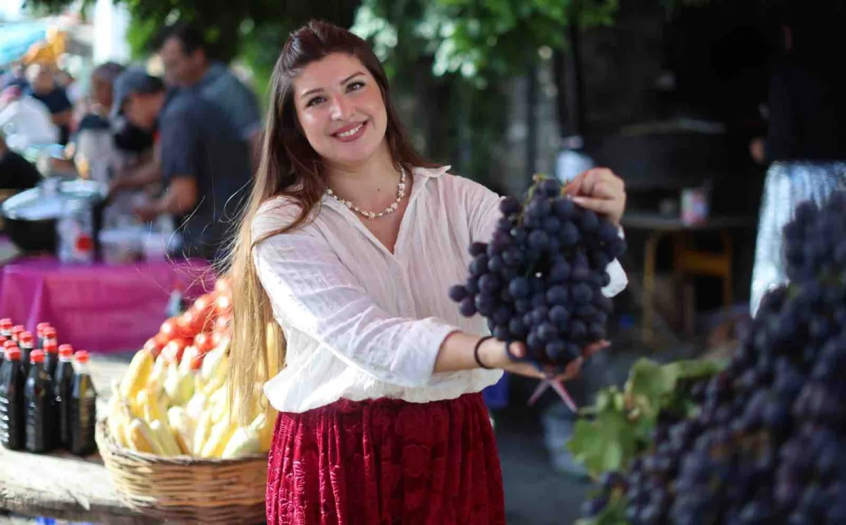 Kavacık Üzüm Festivali yoğu ilgi