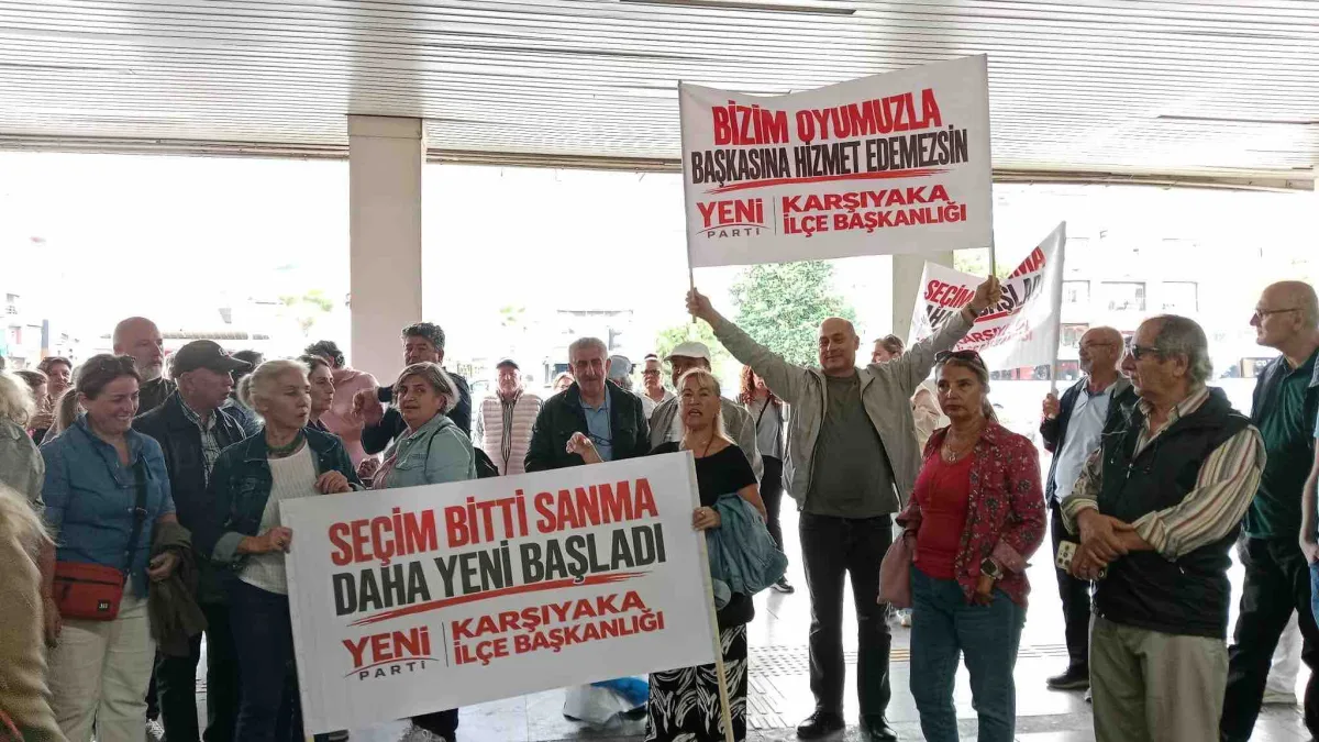 Yeni Parti Karşıyaka’dan Cemil Tugay protestosu: “İzmir’in iradesi pazarlık konusu yapılamaz”